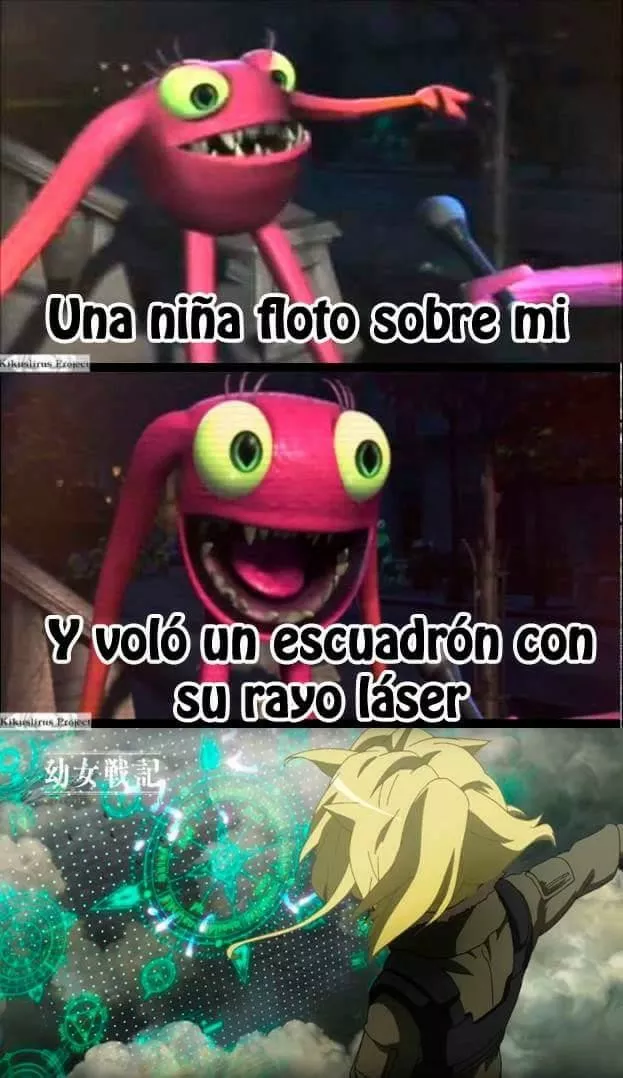 Una niña voló sobre mi