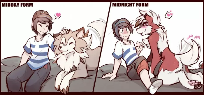 La diferencia entre tener un Lycanroc en su Forma Diurna y Forma Nocturna
