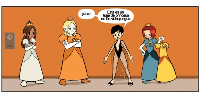 Pero si en los video juegos se visten así las princesas..