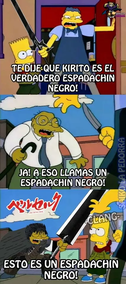 Esta mas que claro quien es el espadachín negro