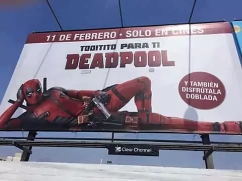 Se viene deadpool y bien doblada