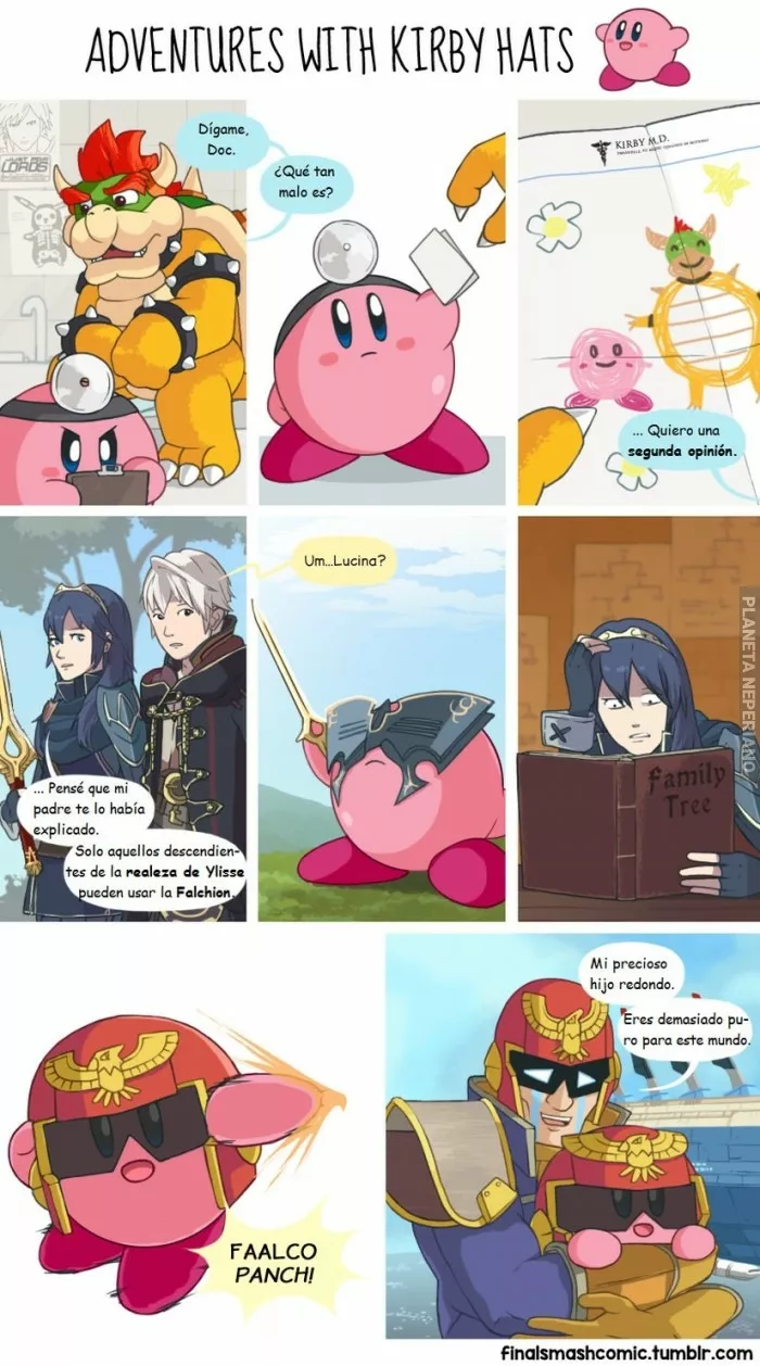 Kirby y sus sombreros