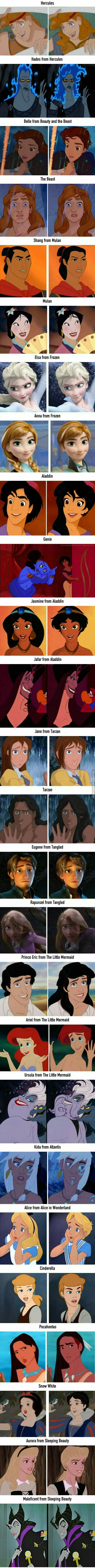 Cambiando de sexo a personajes disney