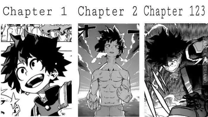 evolucion de midoriya