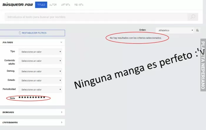 Ningun Manga es perfecto :,v