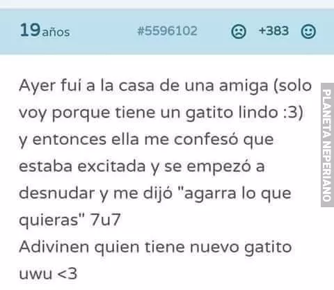 En la casa de una amiga