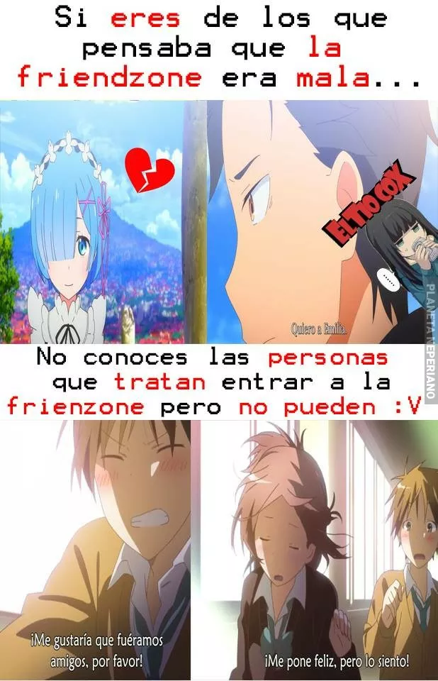 Ya ni siquiera te dejan ser su amigo :'v