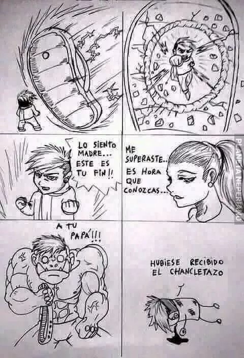 Mi mama nunca me pego con esa arma tan débil 7n7