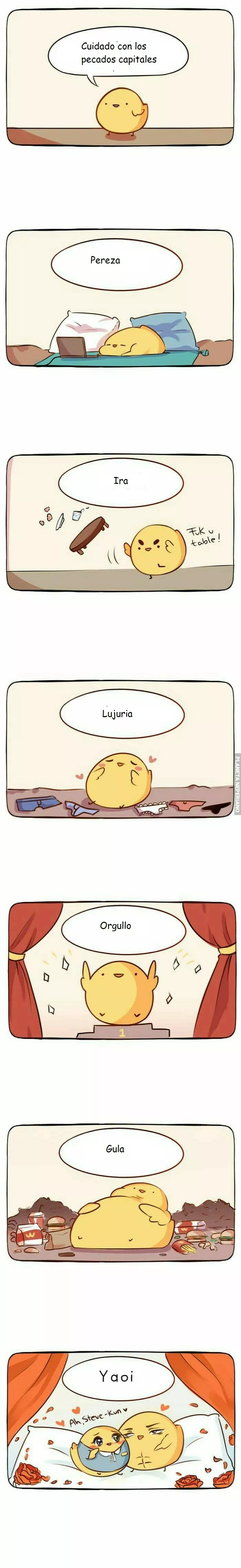 Cuidado con los pecados capitales