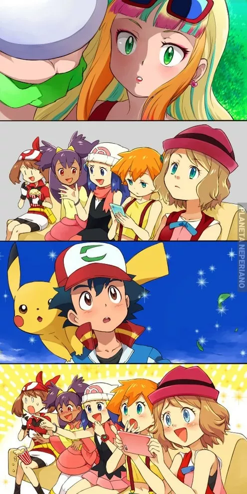 REACCION DE LAS POKEGIRLS ANTE LA NUEVA PELICULA