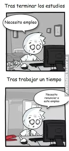 Antes y después de trabajar