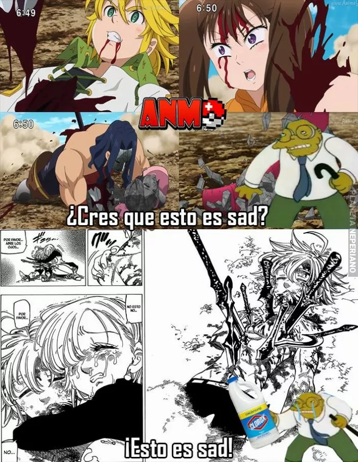 Como le dejaron en le manga :'v