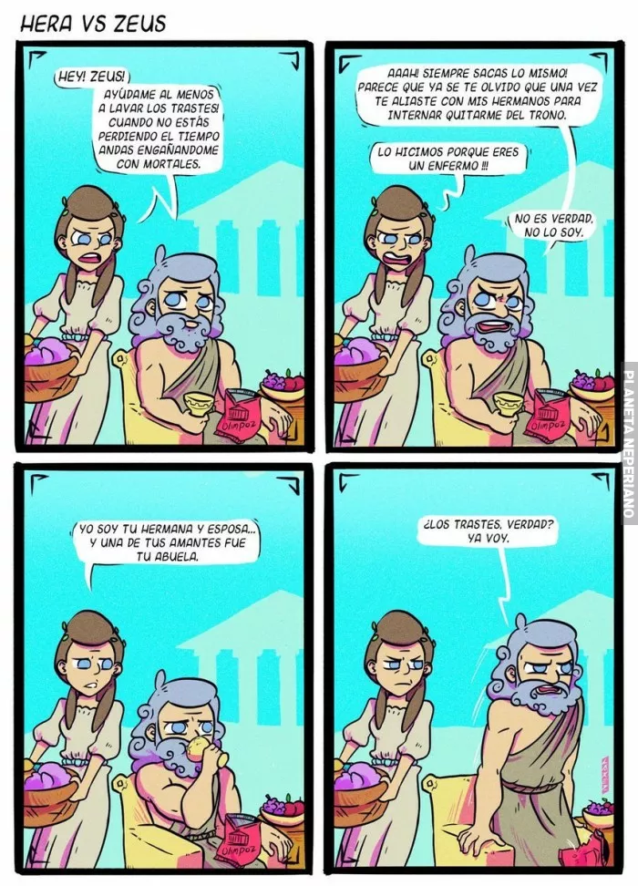 Las aventuras sexuales de Zeus dando su sentido a la mitología griega :v