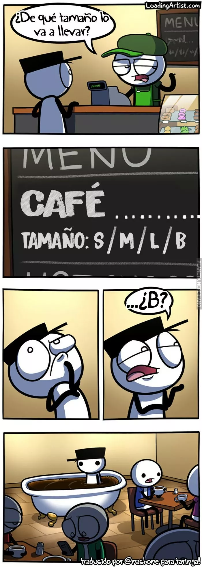 No quiero imaginarme lo que costaria ese cafe tamaño bañera en mi pais :/