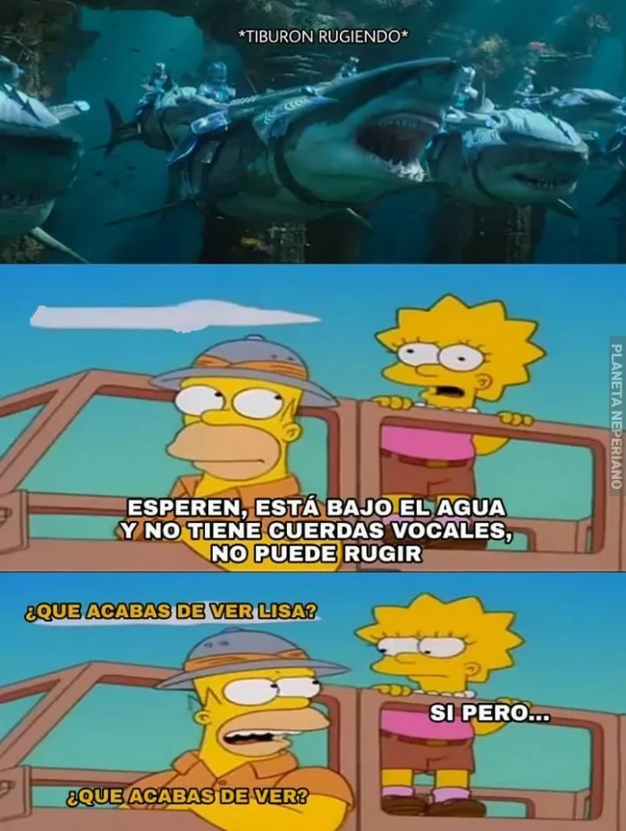 Bueno ya saben.. así como los hipopótamos nacen de huevos los tiburones pueden rugir bajo el agua :v