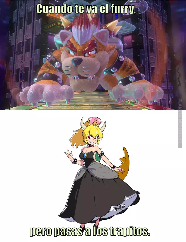 Este Bowser es un loquillo, se atreve con todo ( ͡° ͜ʖ ͡°)