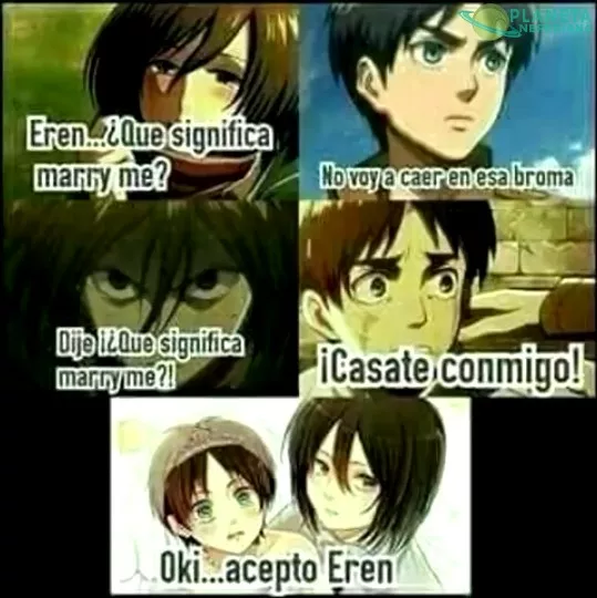 Mikasa no se anda con bromas... literal  