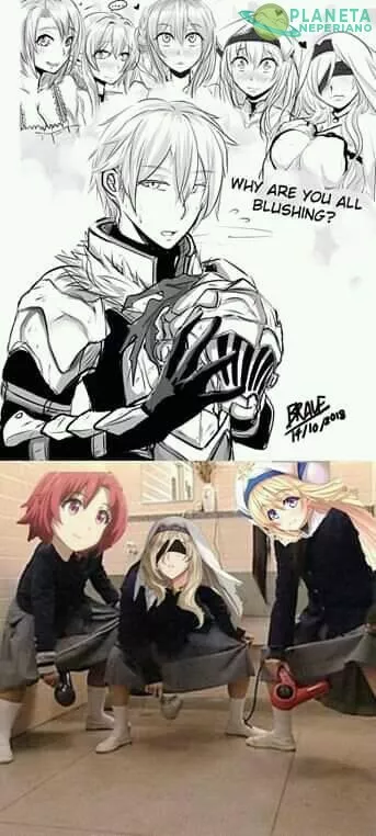 Goblin Slayer sin elmo