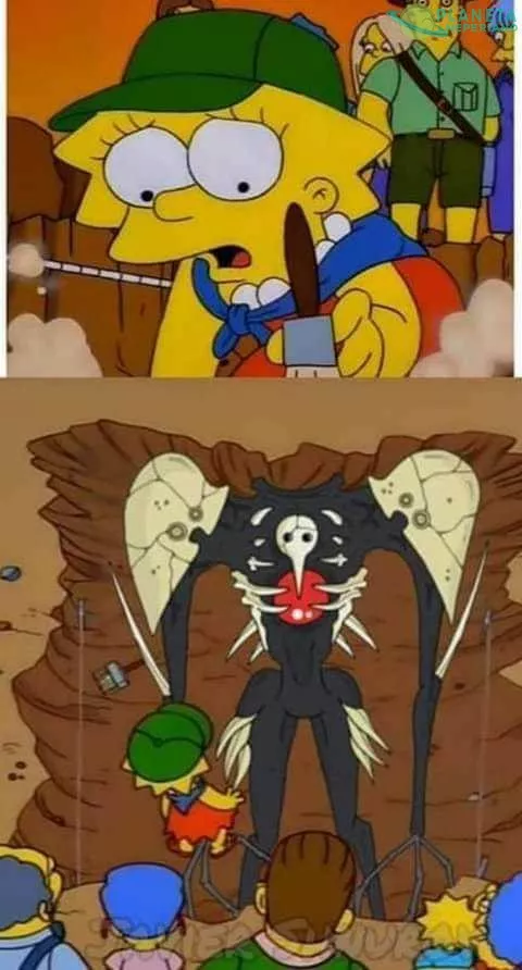 Como olvidar ese episodio cuando Lisa desenterró un ángel :v