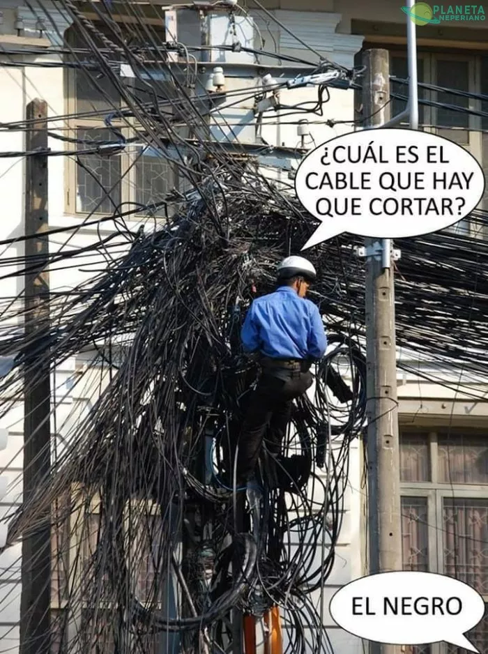 cuando te cortan el cable de internet y TV por error...