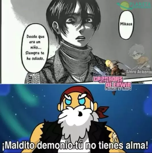 Eren sin corazón, no dejes sin cocoro también a Mikasa