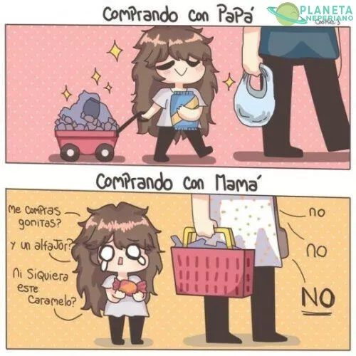 Mama Vs Papa (en ir de compras)