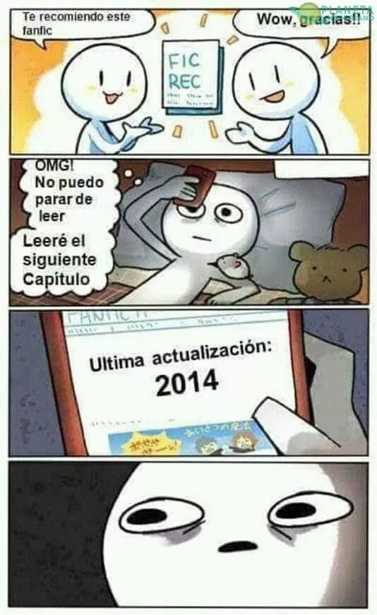 Por eso no vuelvo a confiar en los fanfics