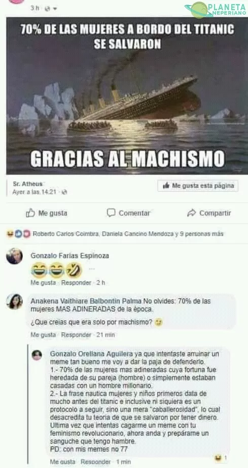 Me respetas los momos,  Feminazi fastidiosa