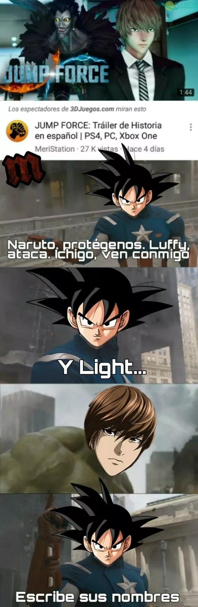 Próximamente en el Jump Force (Ligth)