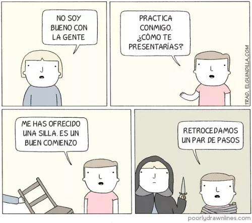 cuando no sabes como tratar a la gente