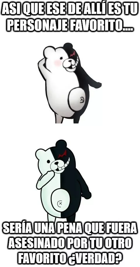 Monokuma solo quiere ver el mundo arder