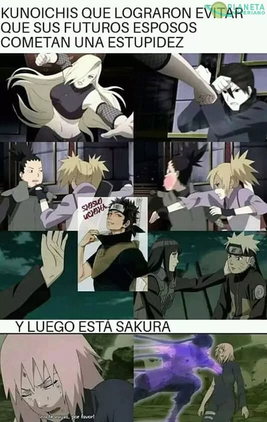 Qué esperaban,  que la kunoichi inútil fuera una esposa útil? 