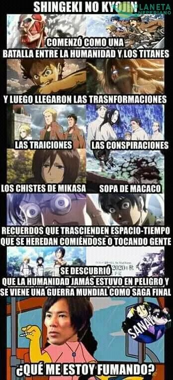 No seas así Isayama, convida un pase