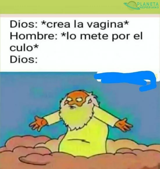 DIABLO: *Crea la pornografia* HOMBRE: *Hace coprofagia* DIABLO: ¿!SHIT THE FUCK!?