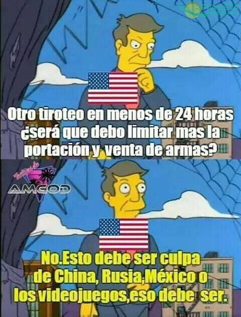 Es culpa de todos,  menos de los propios Gringos... 