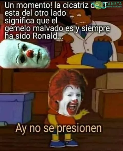 It solo actua cada 27 años, Ronald McDonald a cada segundo 