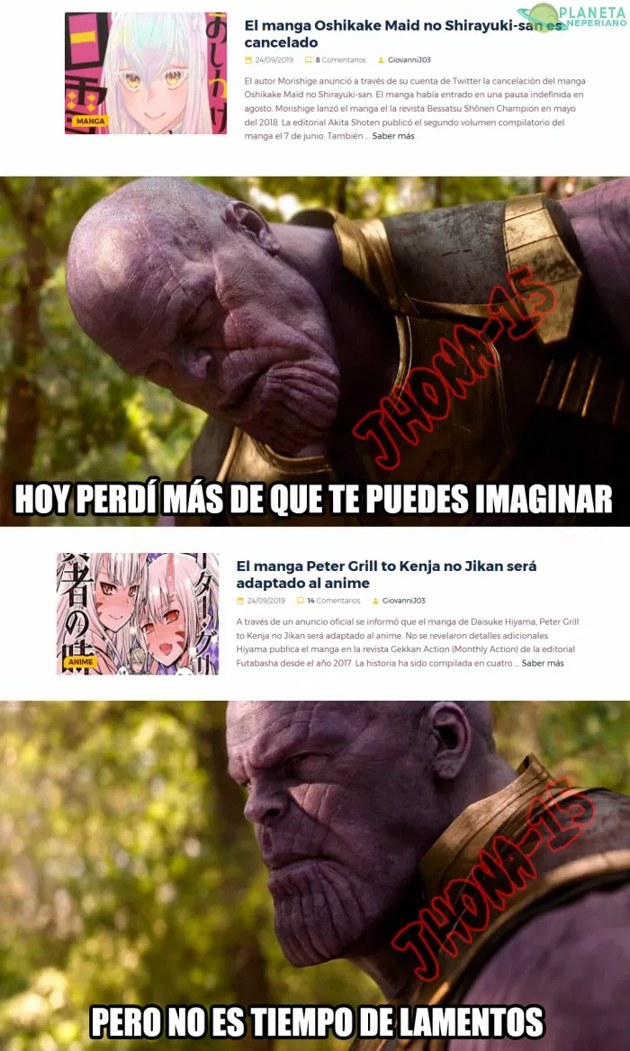 No se si estar feliz o triste con estas noticias