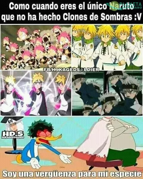 El deku único y original... que vergüenza para ser un naruto 