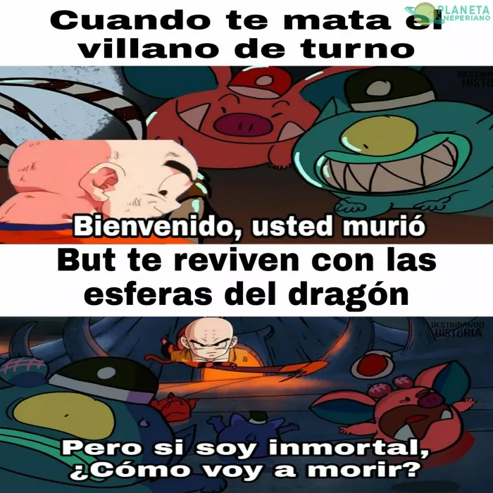 Krillin no estaba muerto, andaba de parranda