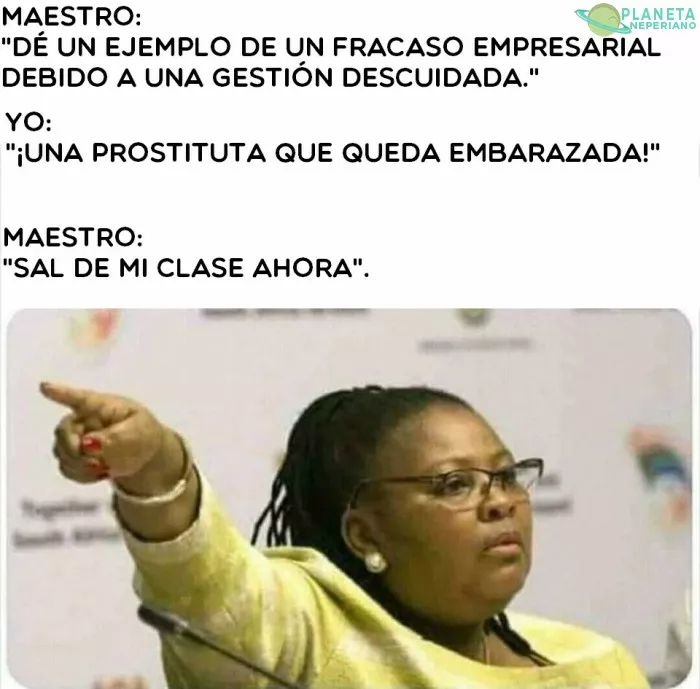  Pero fue un buen ejemplo ...