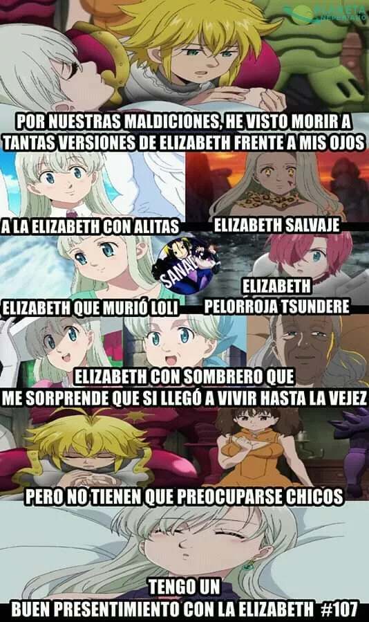 Tantas Elizabeths dio para que Meliodas intentará muchos fetiches