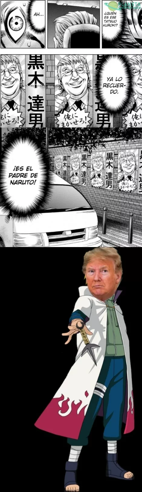 Como olvidar cuando Donald Trump se convirtió en el Cuarto Hokage