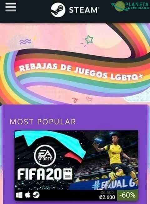 Vaya… así que el Fifa es un juego Lgbtq :v