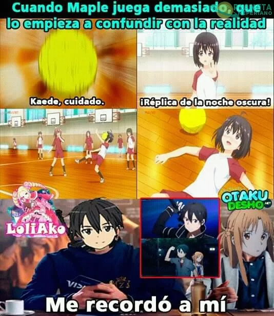 Hasta Mapple se le pegó algo de Kirito