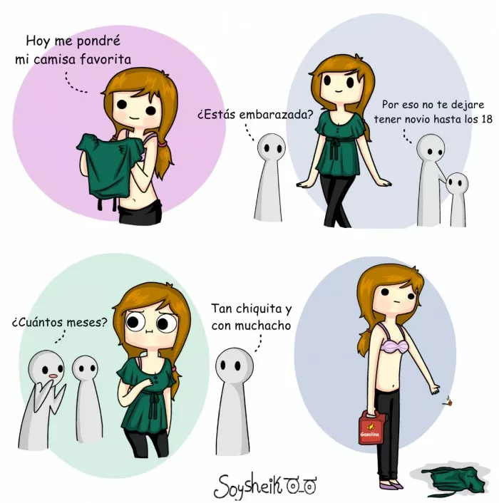 Créeme no era la ropa era la cara de pu........ ah y la panza de ballena