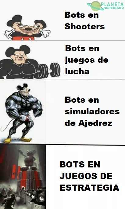 En Ajedrez quizas, en juegos de estrategia... más o menos :v