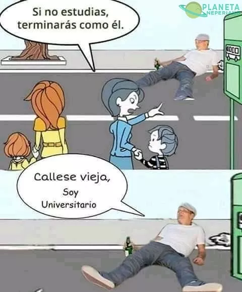 La pregunta es: ¿de que carrera?