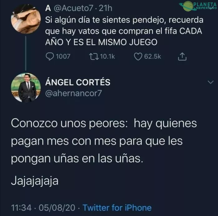 Por suerte no es mi caso