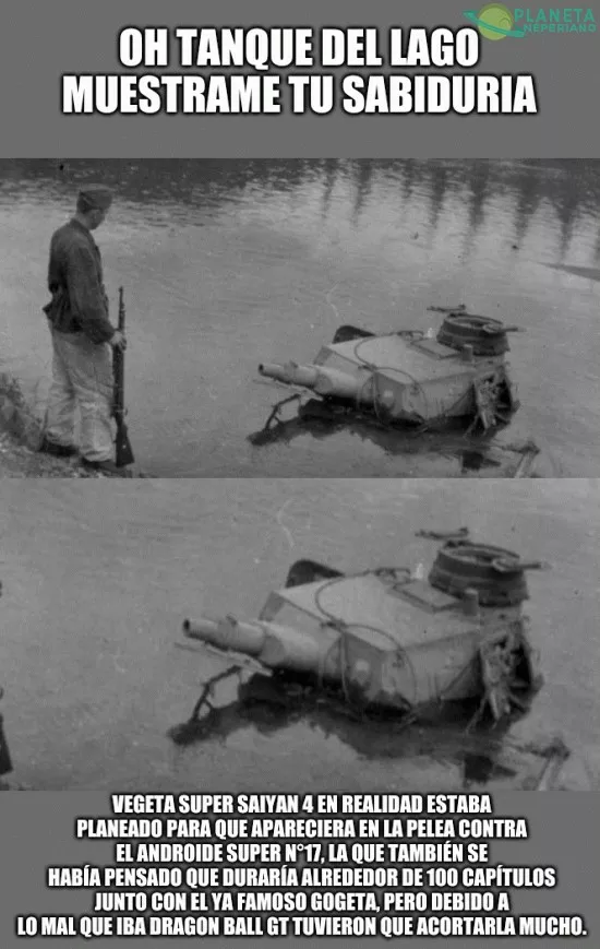 ¡El sabio tanque del lago ha hablado!