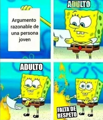 Mis padres cuando no les daba la razon